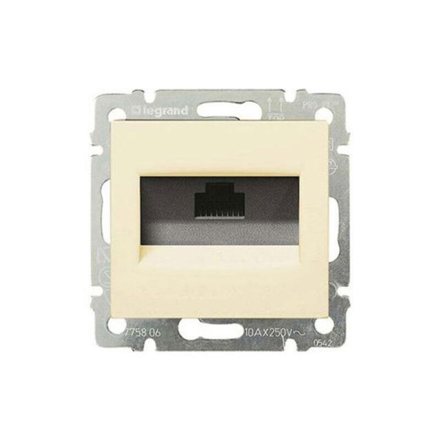 Valena RJ45 CAT6 UTP Socket  Recessed Cream 774146