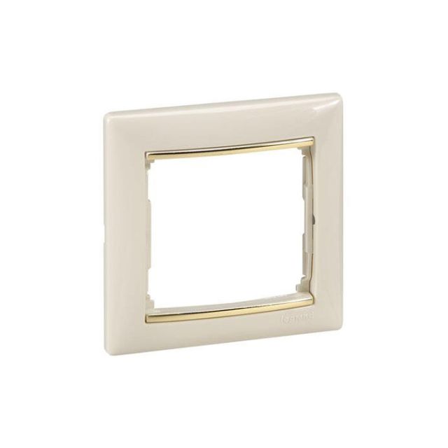 Valena Frame 1 Gang Cream/Gold 774151