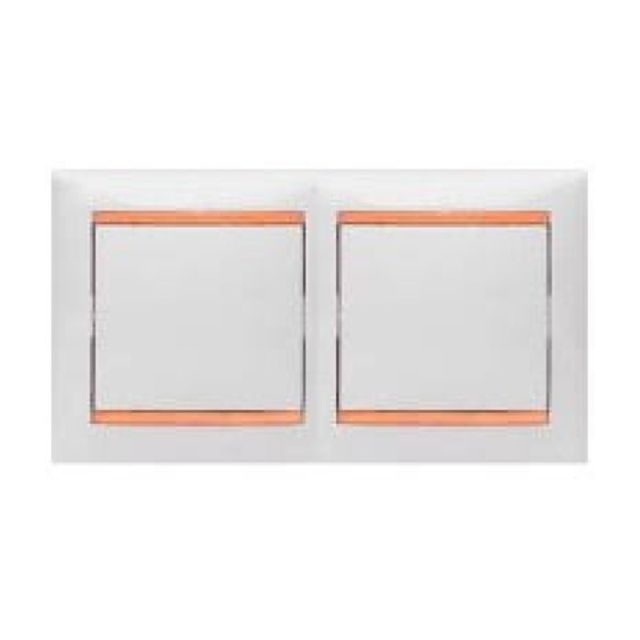 Valena Frame 2 Gangs Horizontal Terracotta 774262