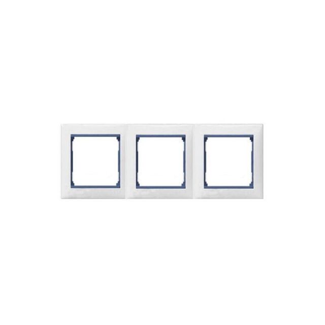Valena Frame 3 Gangs Horizontal Blue 774273