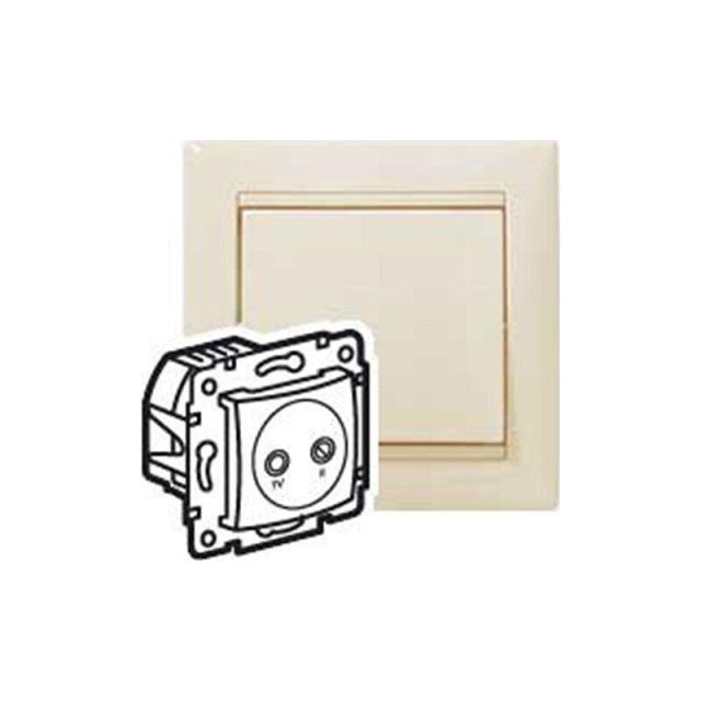 Valena Socket Tv-RD Intermediate Recessed Cream 774334