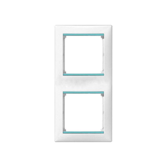 Valena Frame 2 Gangs Vertical White/Opal 774476