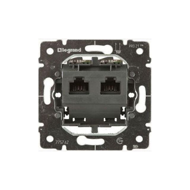 Galea Life Mechanism Socket RJ45 CAT6 UTP 2 Gangs Recessed 775830