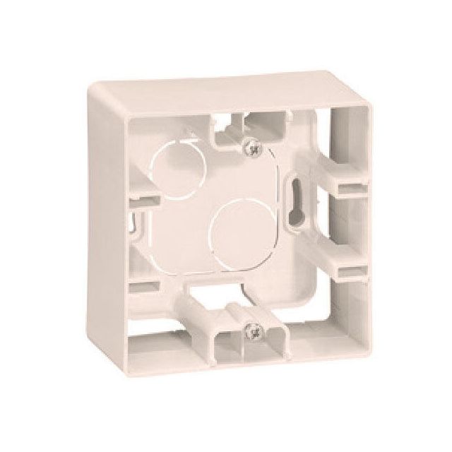Valena Outdoor Box Wall Mounted 1 Gang Cream 776131
