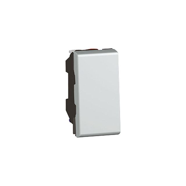 Mosaic Switch A/R 1 Gang Recessed Aluminium 079201L
