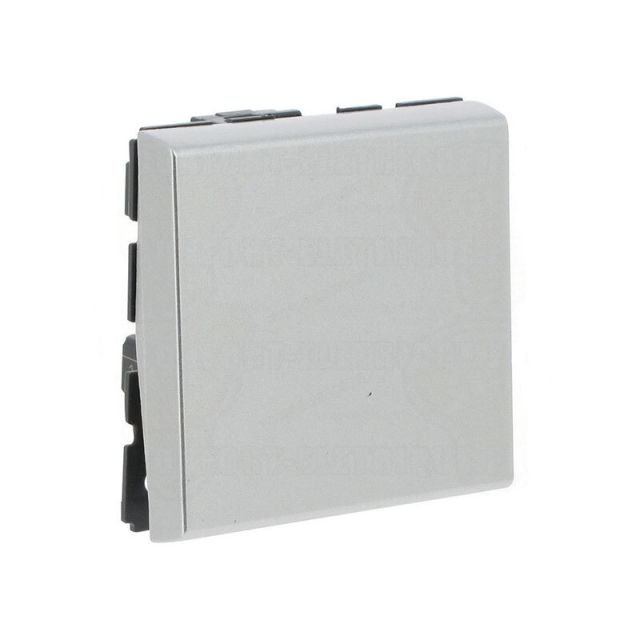 Mosaic Διακόπτης Μεσαίος Αλέ Ρετούρ Χωνευτός Aluminium 079221