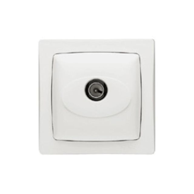 Oteo Socket TV Wall Mounted White 086040
