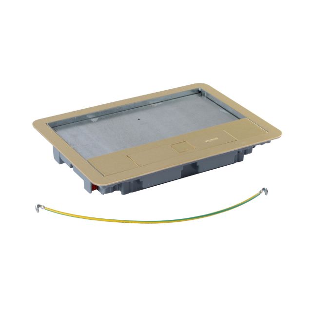 Floor Box Cover Metal with Frame 8-12 Modules Copper 088006