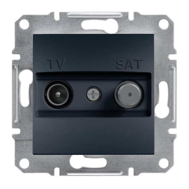 Asfora TV/SAT Socket Terminal Anthracite EPH3400171