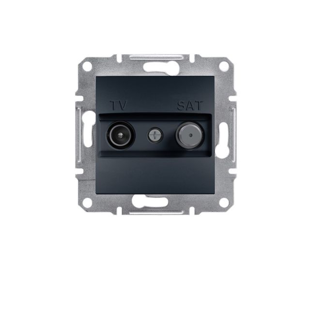 Asfora Simple Socket TV-SAT 1dB Anthracite EPH3400471