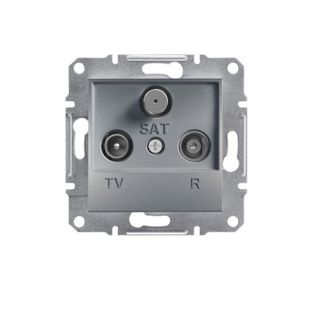 Asfora Socket TV-FM-SAT Terminal 1dB Steel EPH3500162