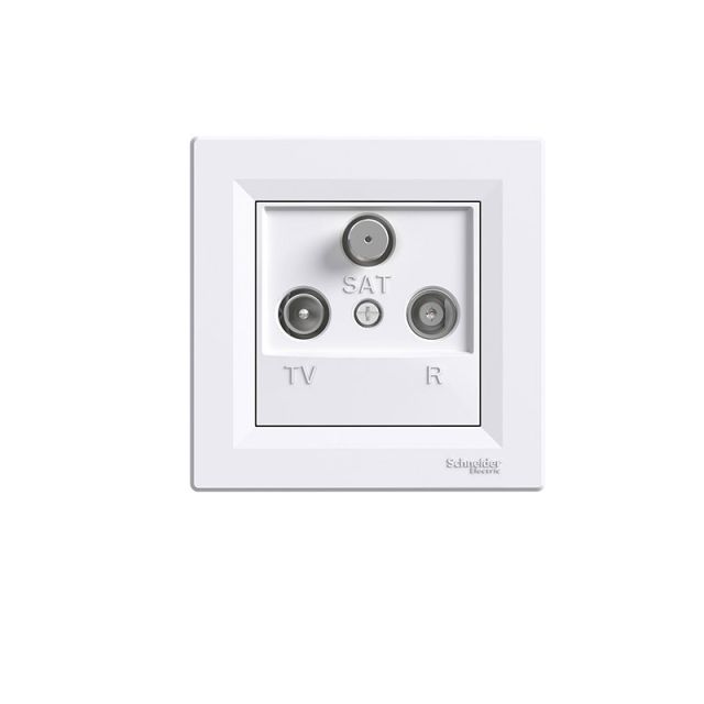 Asfora Socket TV-FM-SAT Transit 8dB White EPH3500321