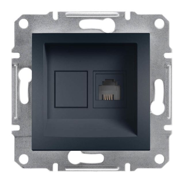 Asfora Telephone Socket RJ11 Anthracite EPH4100171