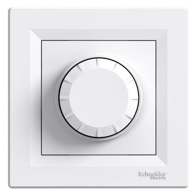 Asfora Περιστροφικό Dimmer Αλέ-Ρετούρ Λευκό EPH6600121