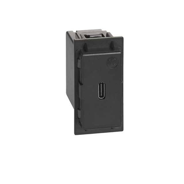 Living Now Πρίζα Φόρτισης USB C Μαύρη K4286C1