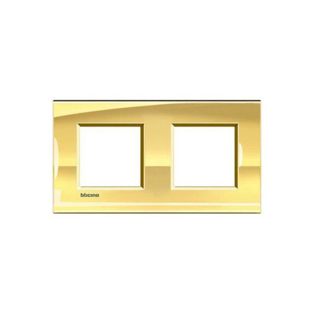 Livinglight Πλαίσιο 2 Θέσεων Χρυσό LNA4802M2OA