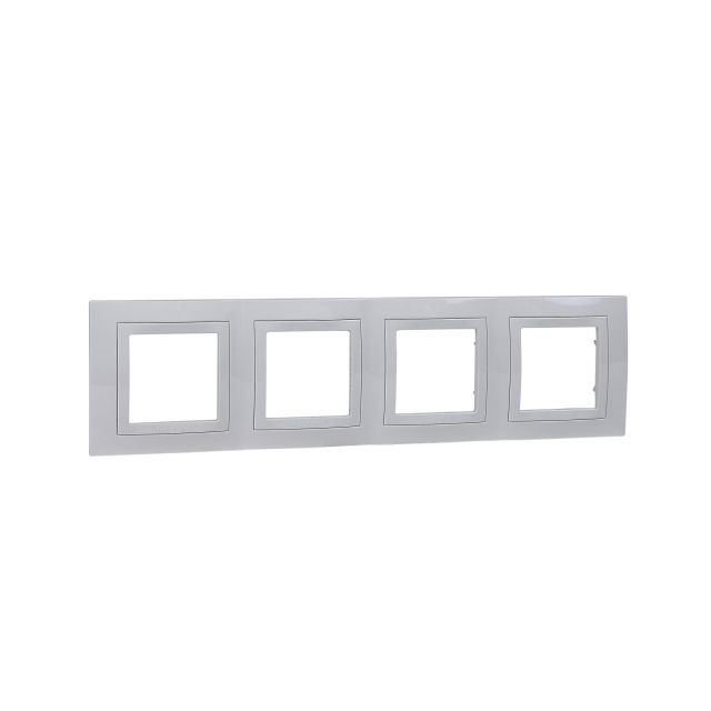 Unica Basic Frame 4 Gangs Horizontal White MGU2.008.18