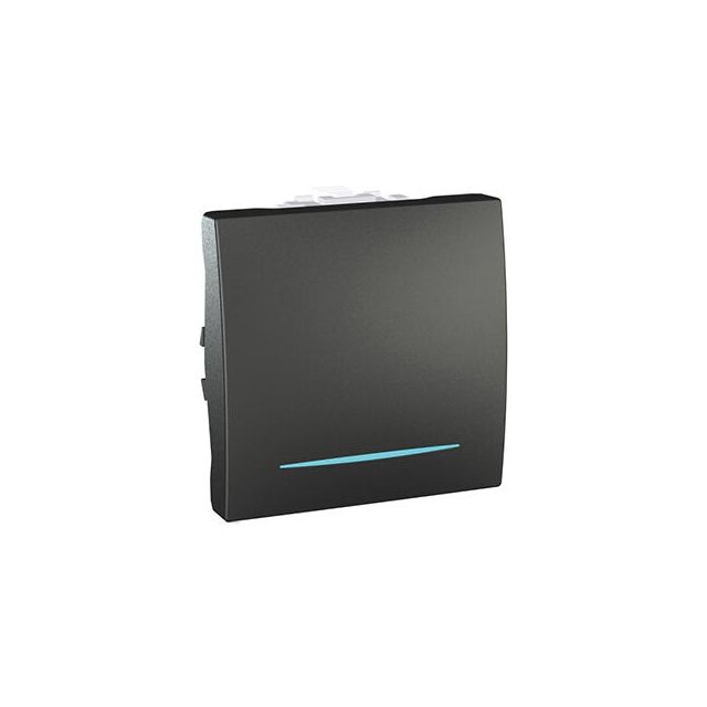 Unica Top/Class Switch A/R with Indication Light Graphite MGU3.203.12N