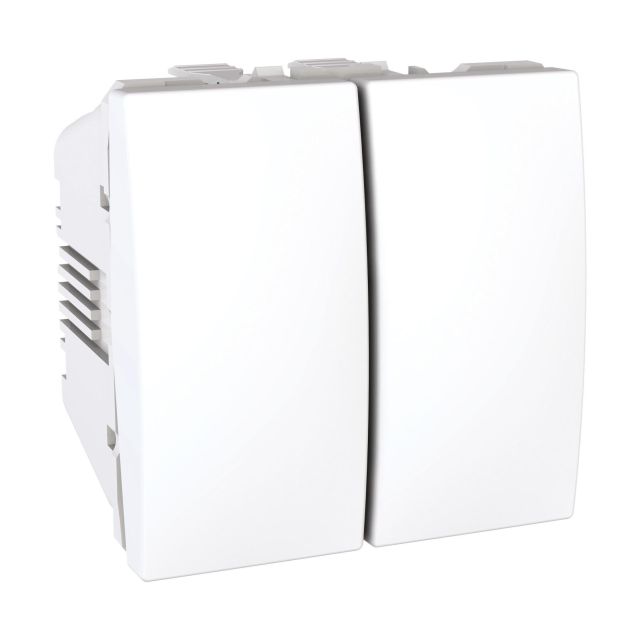 Unica Διακόπτης Αλε-Ρετούρ Διπλός Λευκό MGU3.213.18