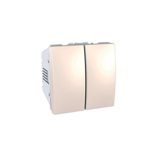 Unica Switch A/R 2 Gangs Ivory MGU3.213.25