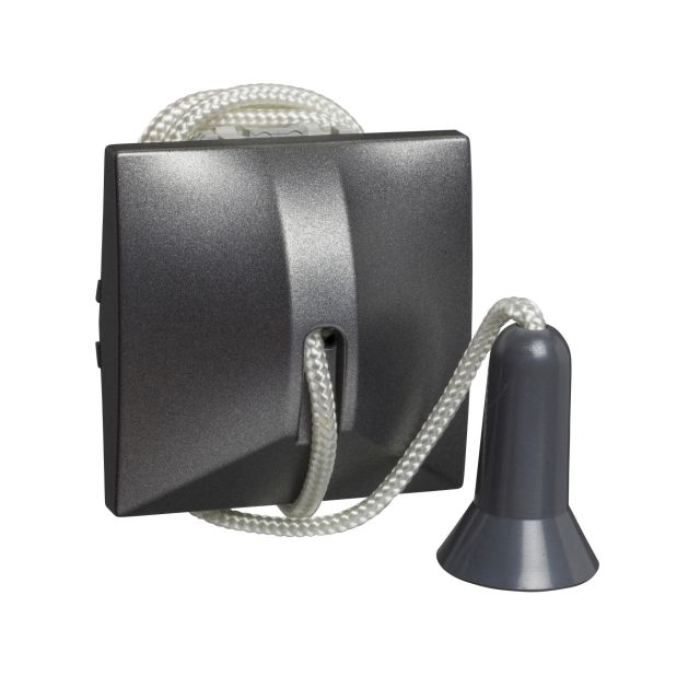 Unica Top/Class Push Button Pull-Cord Graphite MGU3.226.12