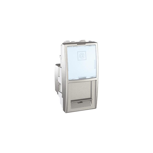 Unica Top/Class 1 RJ45 S-One CAT6 UTP Socket Aluminium MGU3.424.30