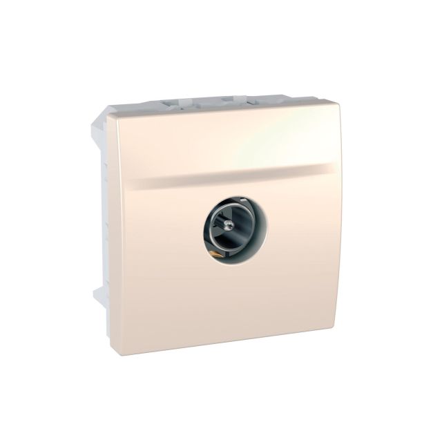 Unica SAT Single Shield Intermediate Socket Male Ivory MGU3.463.25