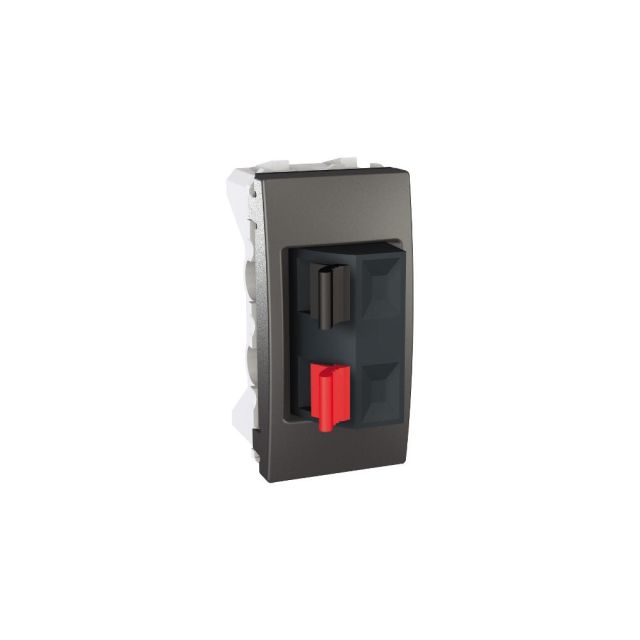 Unica Top/Class Loudspeaker Socket 1 Gang Graphite MGU3.487.12
