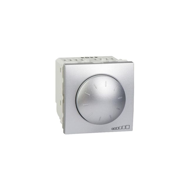 Unica Top/Class Rotary Dimmer Aluminium MGU3.510.30
