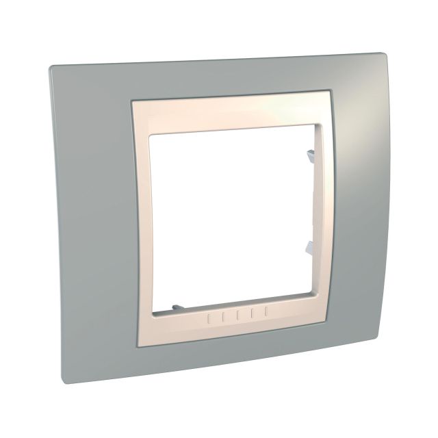 Unica Plus Frame 1 Gang Mist Gray/Ivory MGU6.002.565
