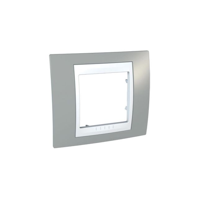 Unica Plus Frame 1 Gang Mist Gray/White MGU6.002.865