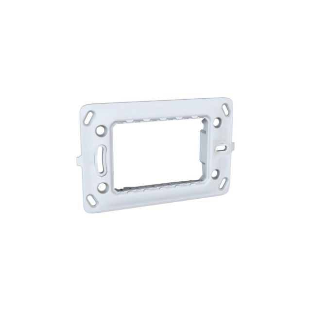 Unica Rectangular Fixing Frame IT 3 Modules 1 Gang Plastic MGU7.103.P