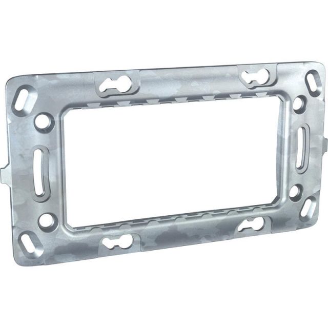 Unica Rectangular Fixing Frame IT 4 Modules 1 Gang Metal MGU7.104
