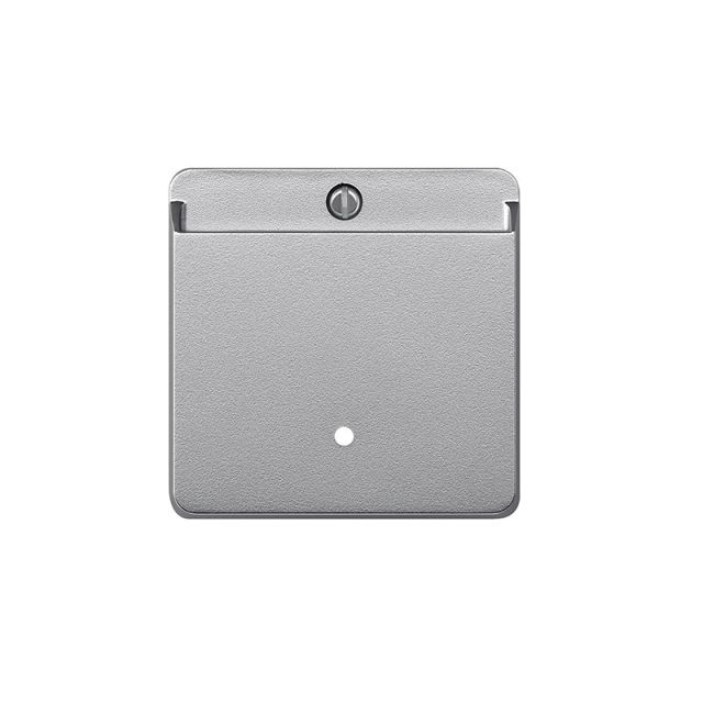 Merten M-Plan Card Switch Plate Aluminium MTN315460
