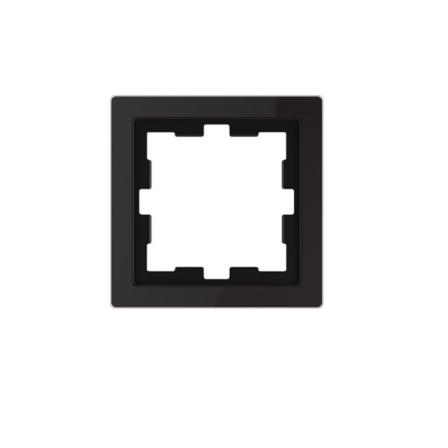 Merten D Πλαίσιο 1 Θέσης Μαύρο MTN4010-6503