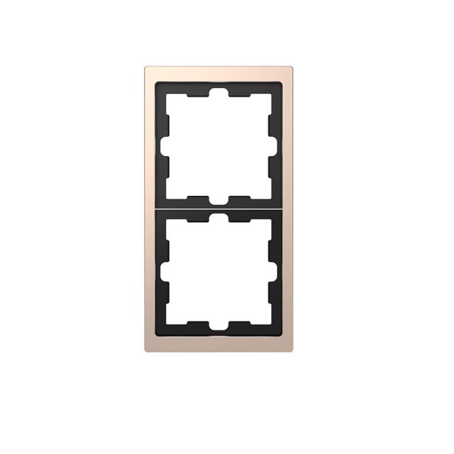 Merten D Cover Frame 2 Gangs Champagne MTN4020-6551