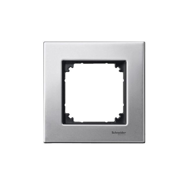Merten M-Elegance Frame 1 Gang Platinum Silver MTN403160
