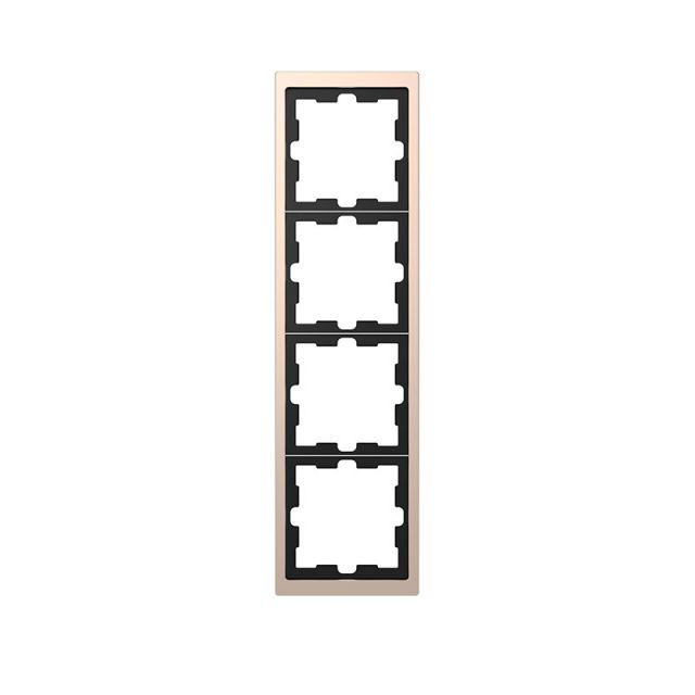 Merten D Cover Frame 4 Gangs Champagne MTN4040-6551