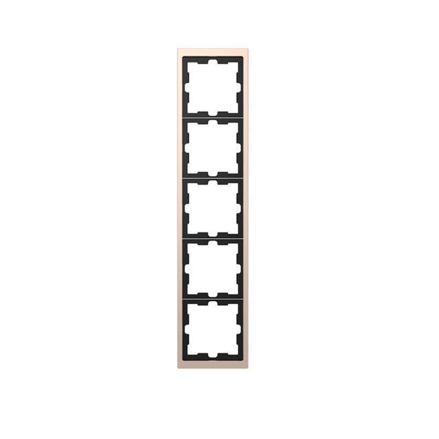 Merten D Cover Frame 5 Gangs Champagne MTN4050-6551