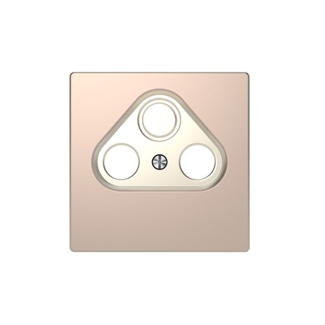 Merten D Plate TV-R-SAT Champagne MTN4123-6051