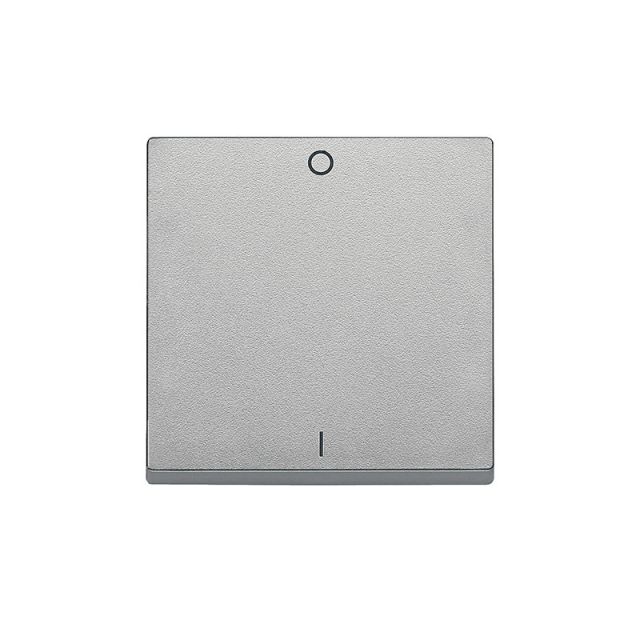 Merten M-Plan Bipolar Switch Plate 0-1 Aluminium MTN433260