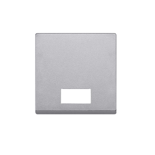 Merten M-Plan Plate for Indicator Light with Symbol Aluminium MTN433860