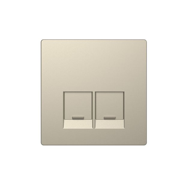 Merten D Plate 2xRJ45 Sahara MTN4572-6033