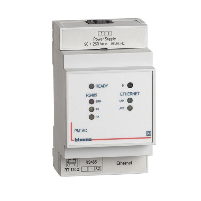 Converter for Modbus IP-Modbus RS485 PM1AC