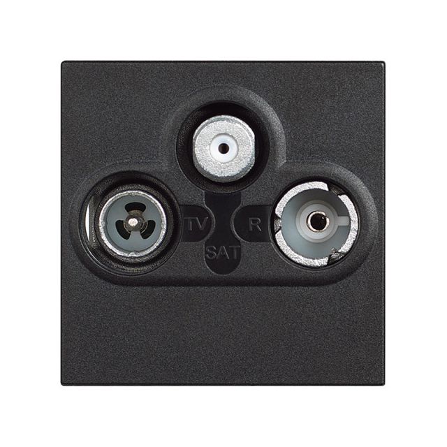 Classia TV-RD-SAT Socket Black RG4210M2D