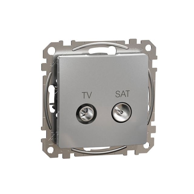 Sedna Design & Elements Transit Socket TV/SAT 7DB Aluminium SDD113474S