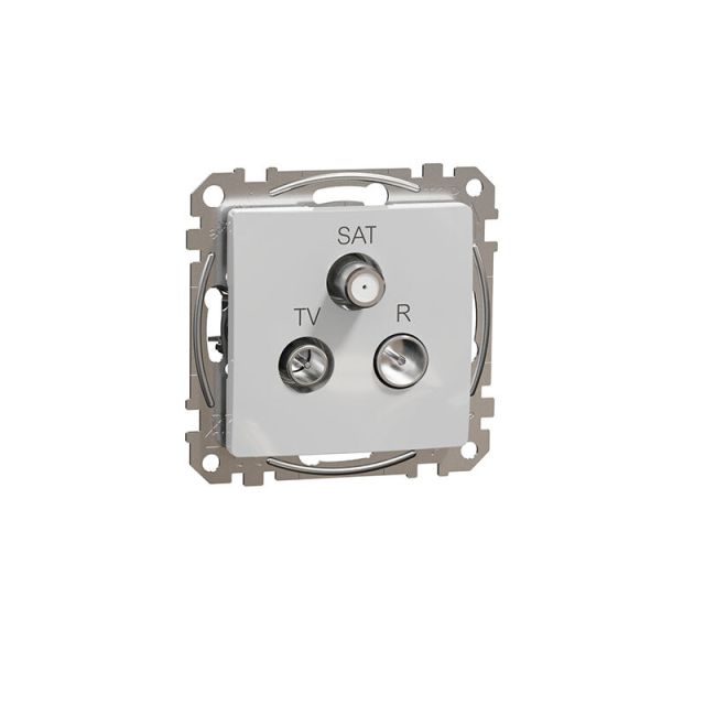 Sedna Design & Elements Terminal Socket TV/R/SAT Aluminium SDD113481