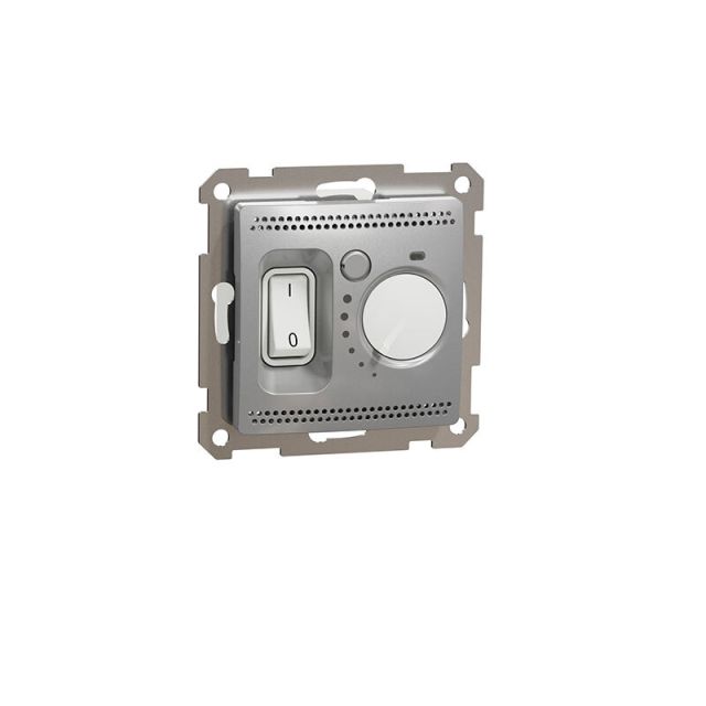 Sedna Design & Elements Θερμοστάτης 16A Αλουμίνιο SDD113506