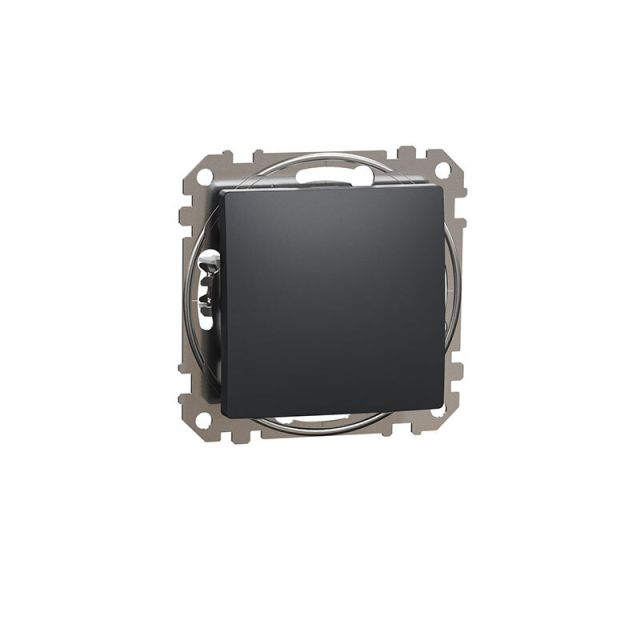 Sedna Design & Elements 1-Way Push-Button Anthracite SDD114111