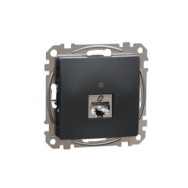 Sedna Design & Elements Πρίζα RJ45 CAT6 STP Ανθρακί SDD114461S